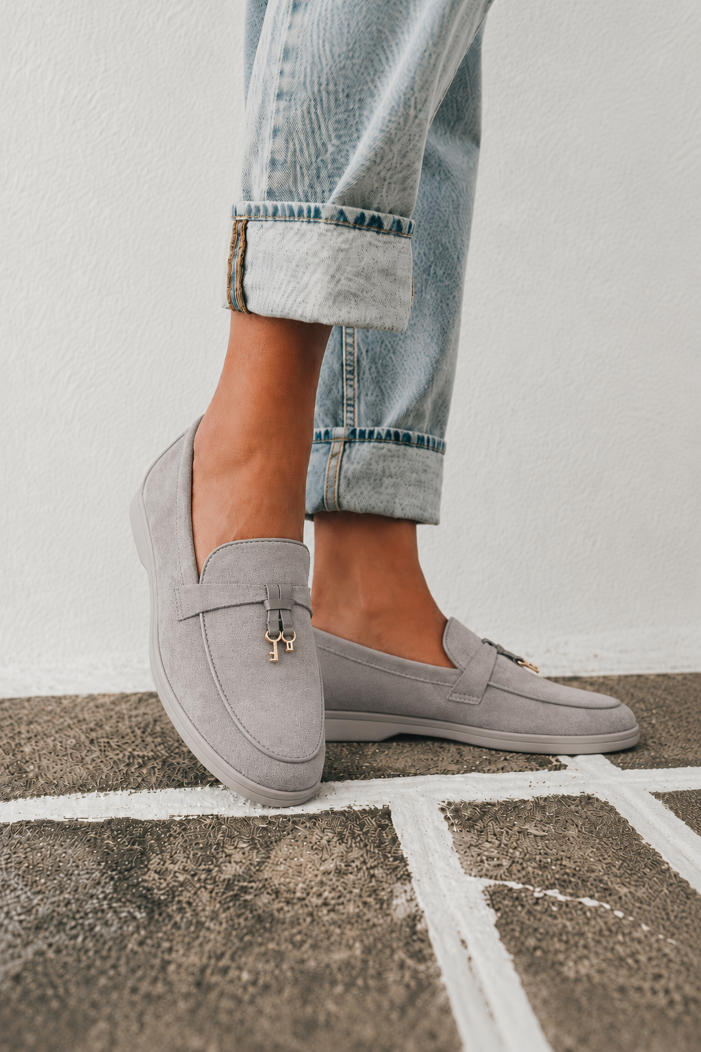 MOCASINES GRIS NARDO