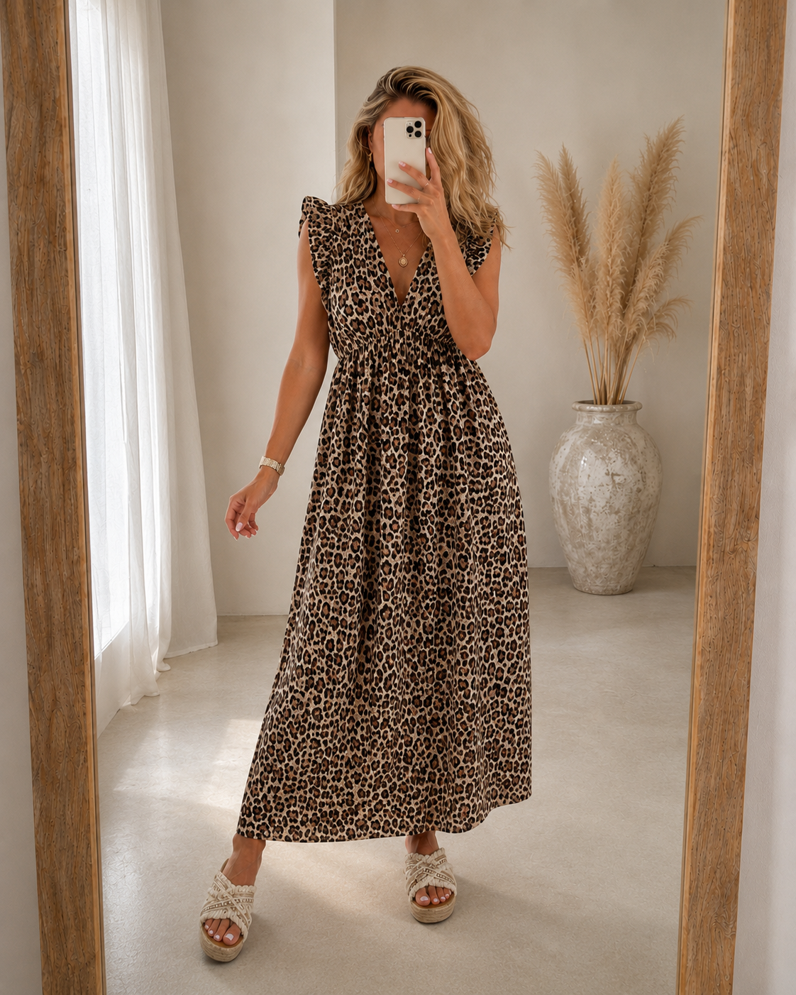 VESTIDO CASUAL  CON VOLANTES