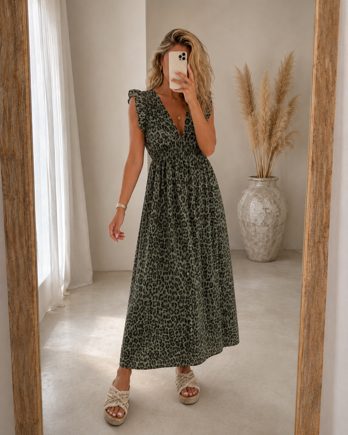 VESTIDO CASUAL  CON VOLANTES