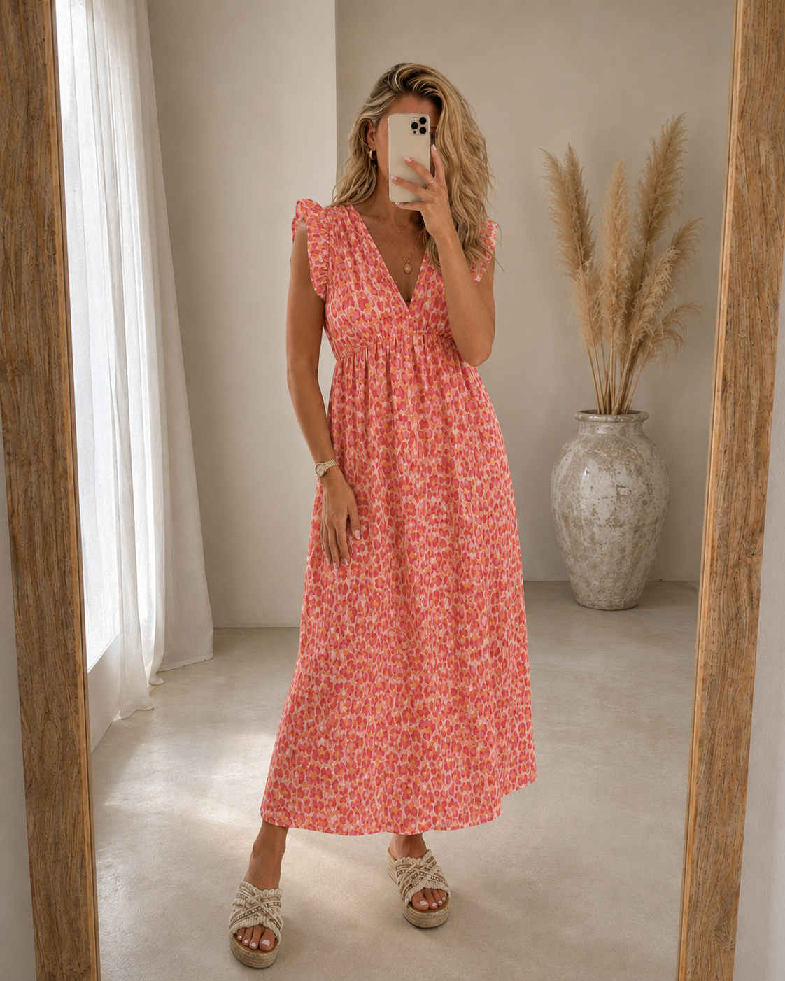 VESTIDO CASUAL  CON VOLANTES