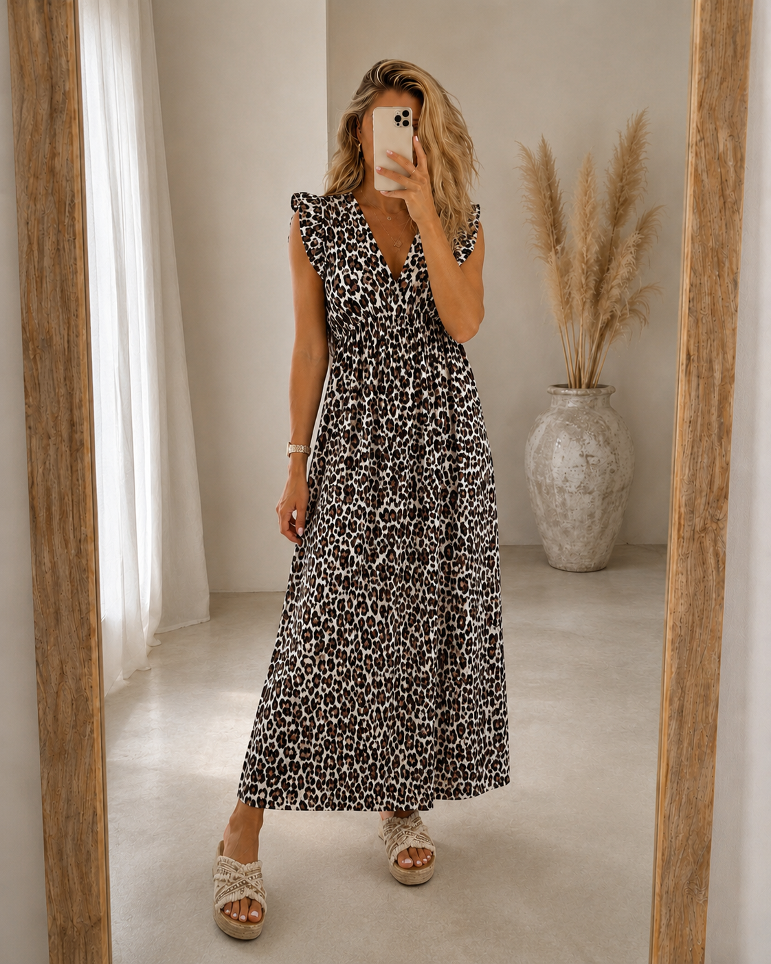 VESTIDO CASUAL  CON VOLANTES