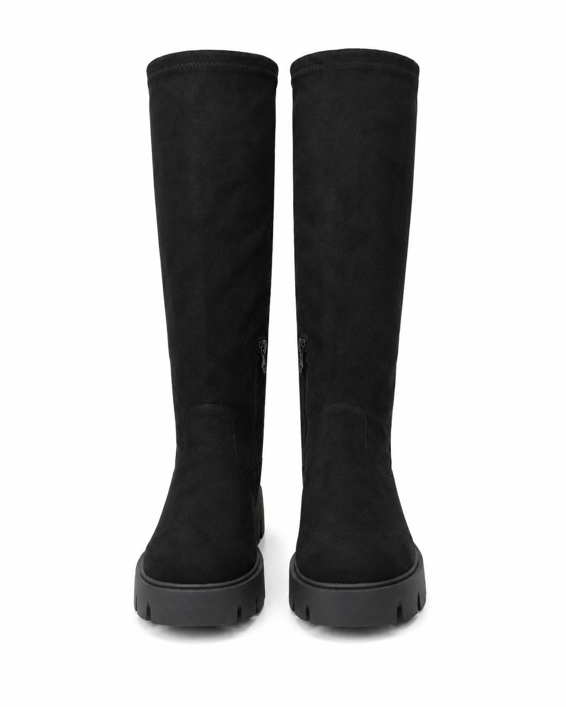 BOTAS ALTAS - TIPO BARCA - NEGRO