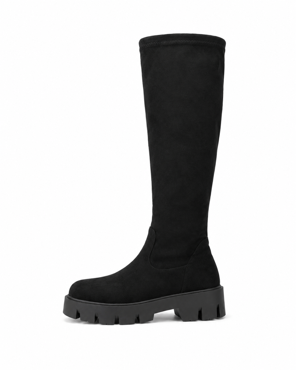 BOTAS ALTAS - TIPO BARCA - NEGRO