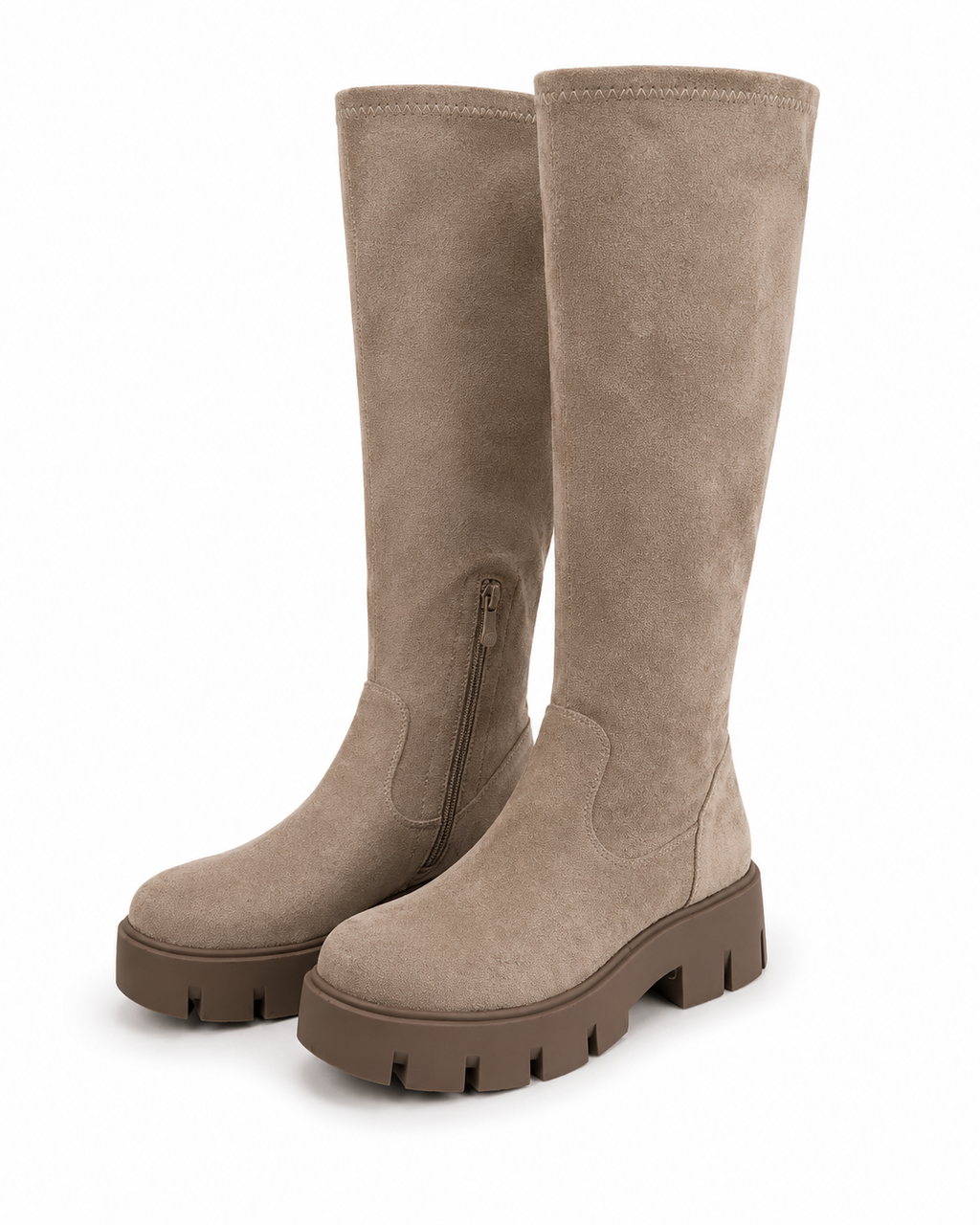BOTAS ALTAS - TIPO BARCA - BEIGE