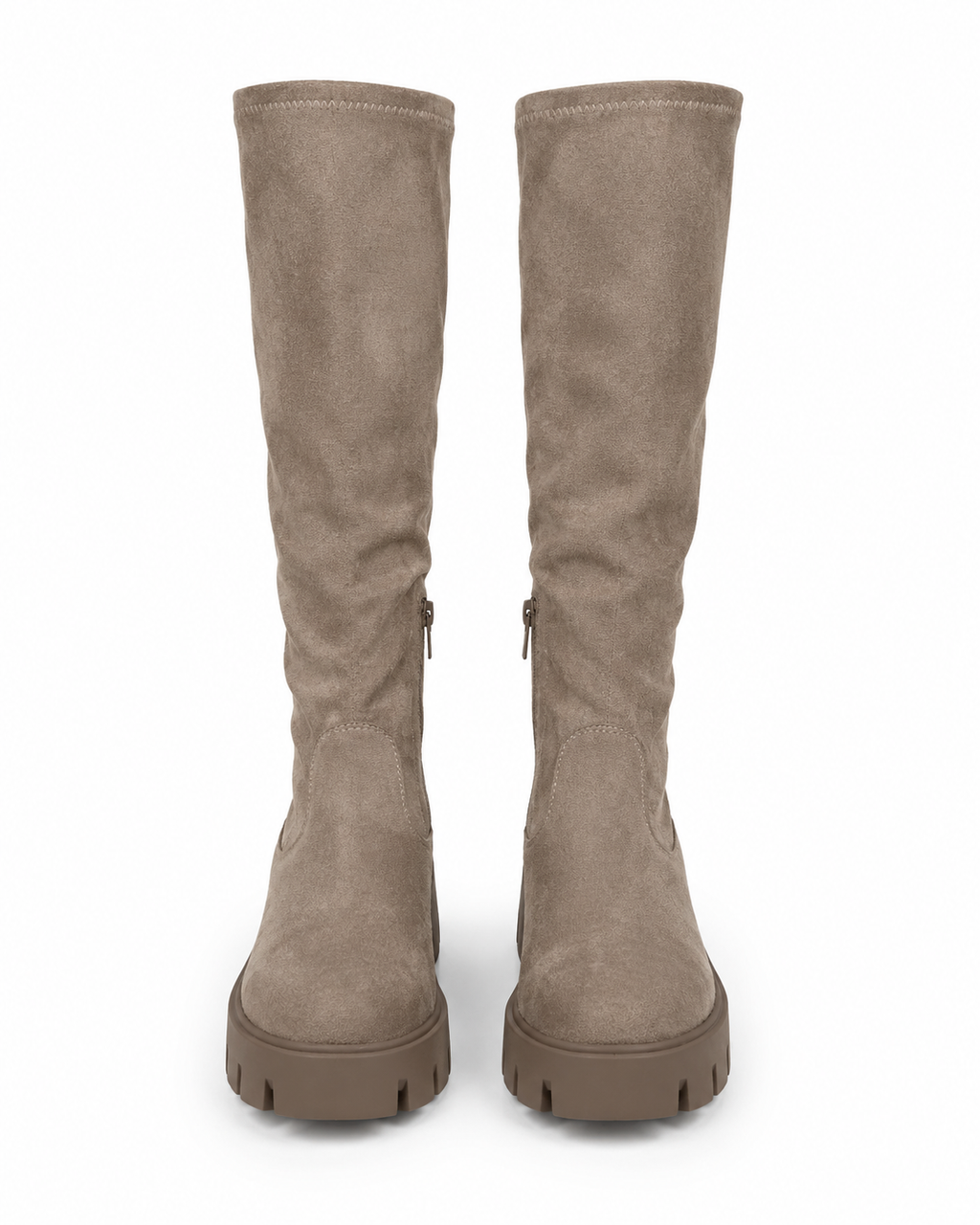 BOTAS ALTAS - TIPO BARCA - BEIGE