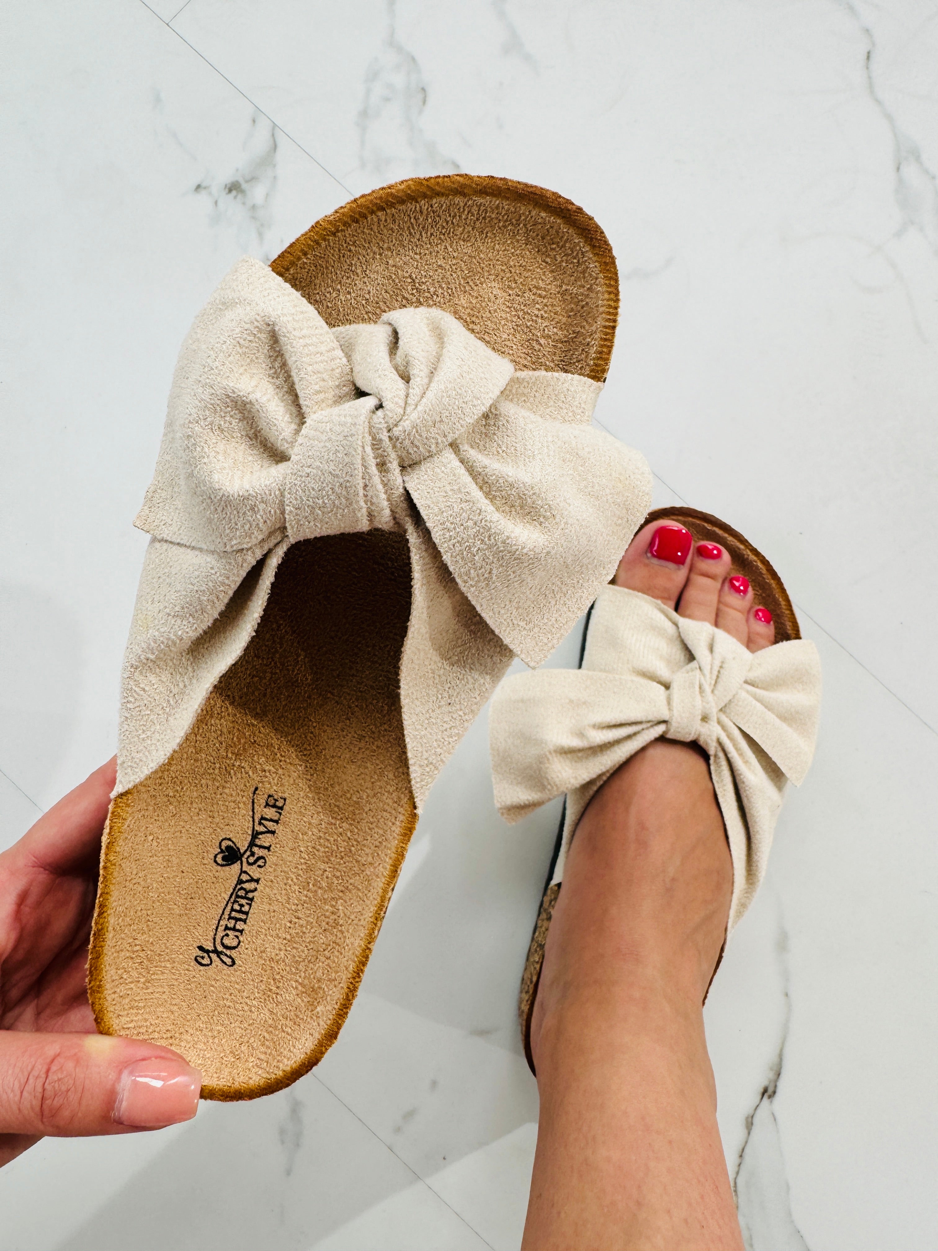 SANDALIAS LAZO BEIGE