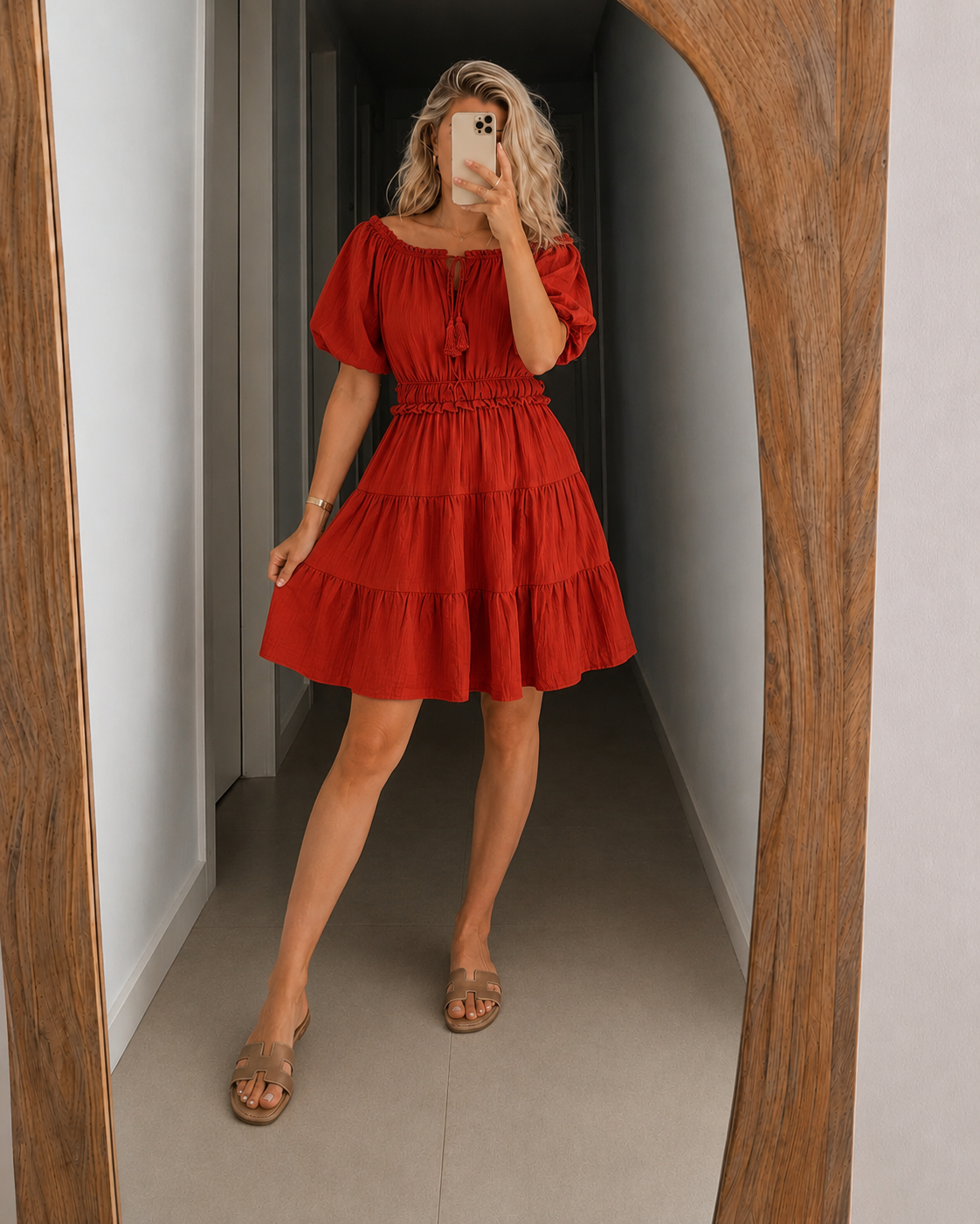 VESTIDO SIN HOMBROS - TALLA UNICA