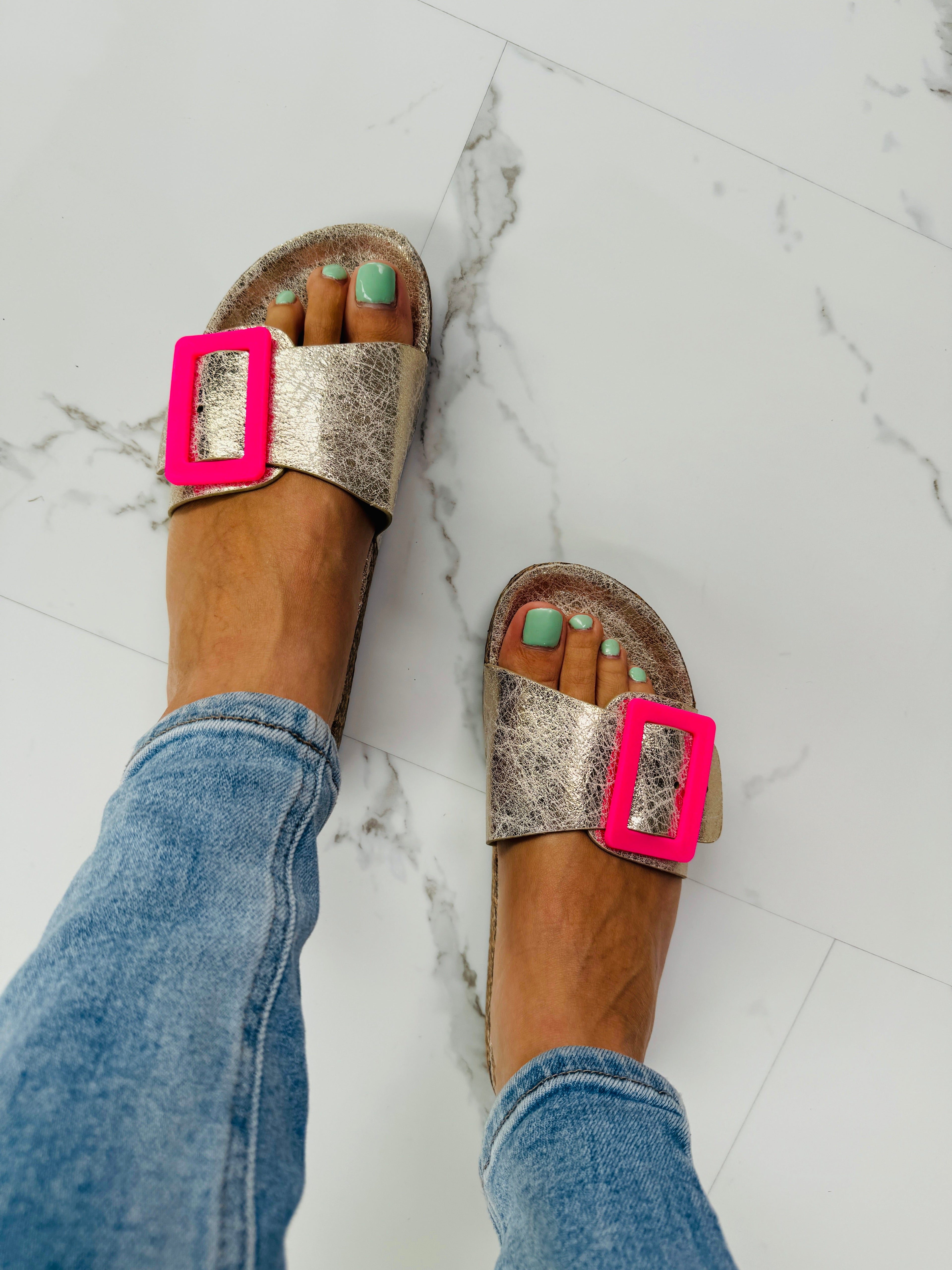 SANDALIAS TOQUE FUXIA - ESTILO MIAMI